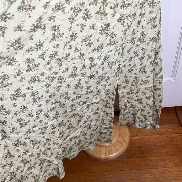 Thorn & Fable Green Floral black Lace Midi Dress Plus Size 18 - Picture 3 of 5